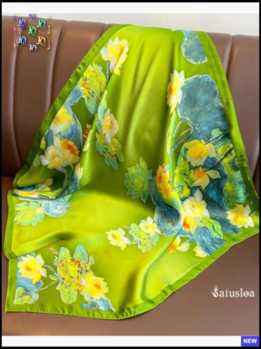 Silky Square Scarf Fashion Lightweight Versatile Neck Wrap Hair Bandana